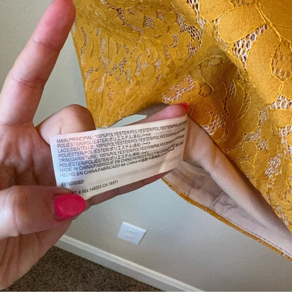 Keepsake Lace Strapless Structured mini Dress - Picture 3 of 4